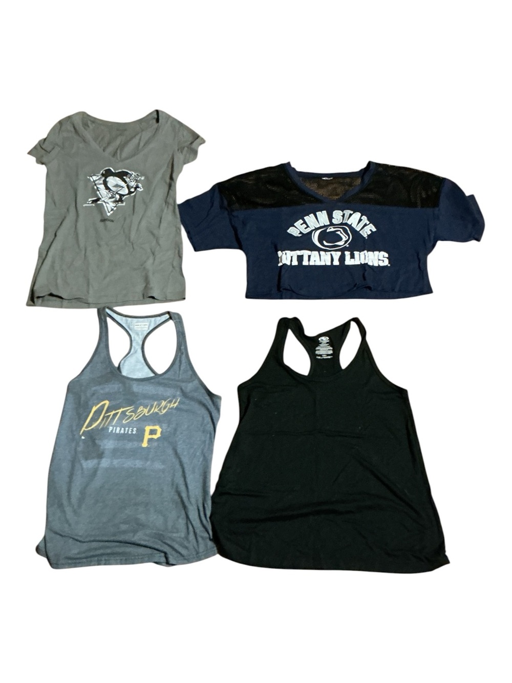 Reebok Black Racerback Tank Top with Crewneck Mix (Black, Navy, Gray)